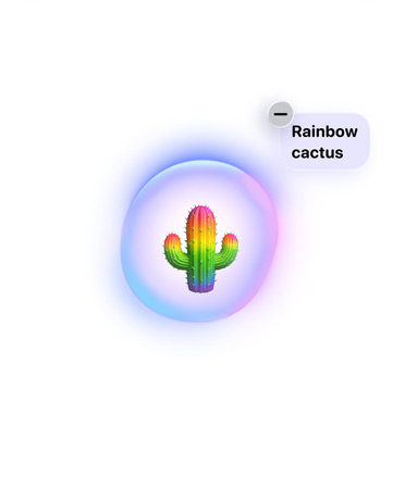 En Genmoji som skapats med Apple Intelligence
