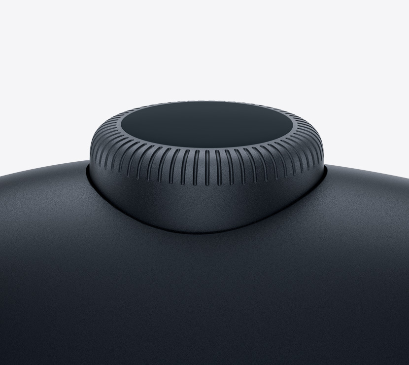 Casque AirPods Max 2, couleur minuit, détail de la Digital Crown