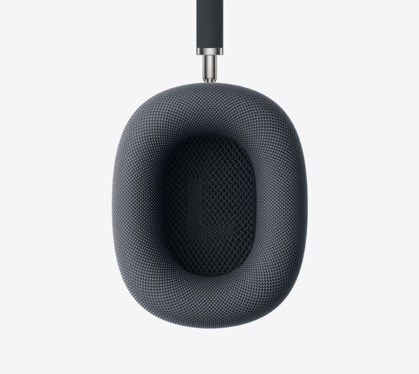 Casque AirPods Max 2, couleur minuit, détail de l’intérieur du coussinet