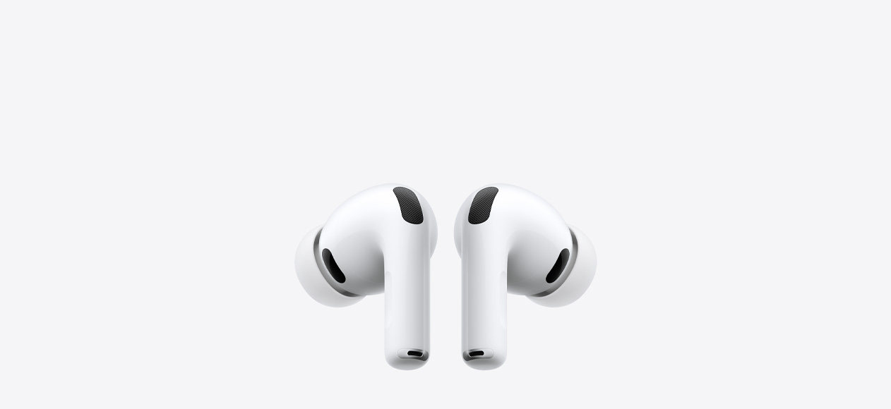 Fones de ouvido sem fio AirPods Pro 3 na cor branca com pontas de silicone