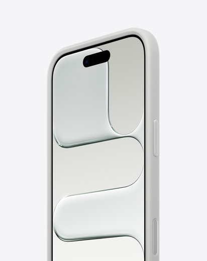 Açık Gri Bumper Kılıf takılı iPhone Air’in önden ve yandan dış görünümü, ince profil
